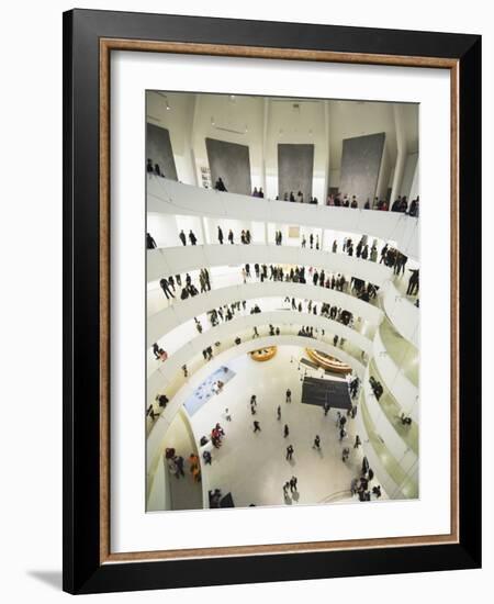 Iinterior of Solomon R Guggenheim Museum, 1959, Designed by Frank Lloyd Wright, Manhattan-Christian Kober-Framed Photographic Print