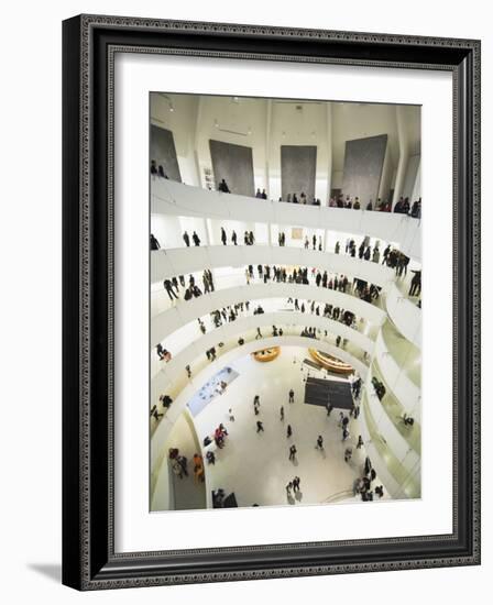 Iinterior of Solomon R Guggenheim Museum, 1959, Designed by Frank Lloyd Wright, Manhattan-Christian Kober-Framed Photographic Print