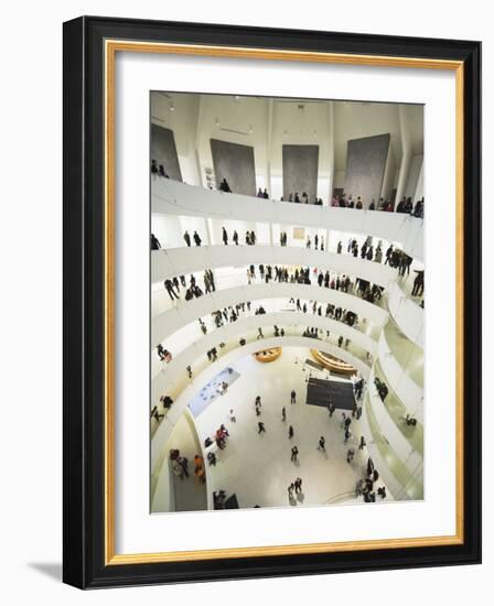 Iinterior of Solomon R Guggenheim Museum, 1959, Designed by Frank Lloyd Wright, Manhattan-Christian Kober-Framed Photographic Print