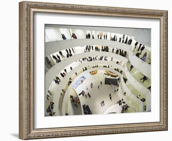 Iinterior of Solomon R Guggenheim Museum, 1959, Designed by Frank Lloyd Wright, Manhattan-Christian Kober-Framed Photographic Print