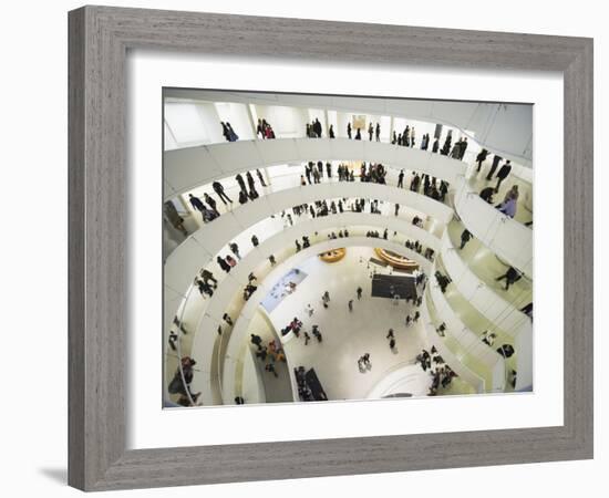 Iinterior of Solomon R Guggenheim Museum, 1959, Designed by Frank Lloyd Wright, Manhattan-Christian Kober-Framed Photographic Print