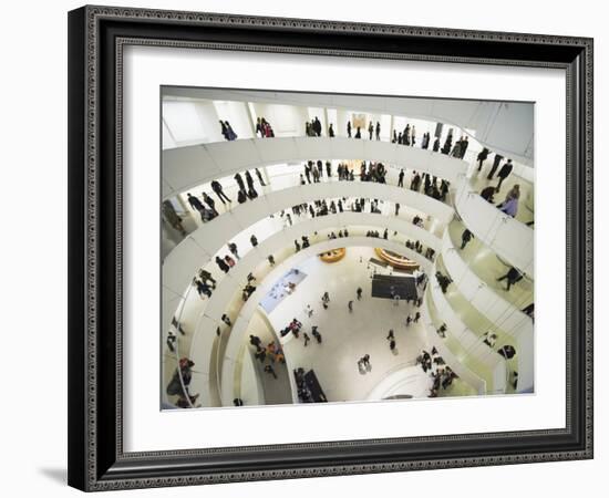 Iinterior of Solomon R Guggenheim Museum, 1959, Designed by Frank Lloyd Wright, Manhattan-Christian Kober-Framed Photographic Print