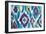 Ikat Jewel I-Farida Zaman-Framed Art Print