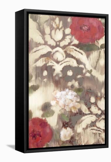 Ikat Rose I-Marietta Cohen-Framed Stretched Canvas