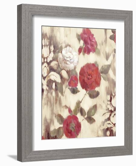 Ikat Rose II-Marietta Cohen-Framed Art Print