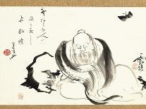 Zhuang Zi Dreaming of a Butterfly-Ike no Taiga-Framed Premier Image Canvas