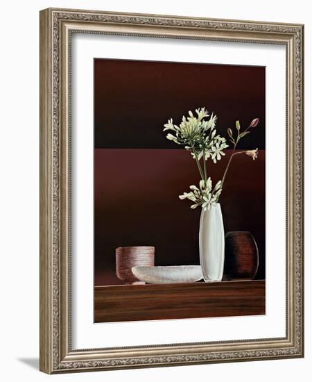 Ikebana II-Yuki Ross-Framed Art Print