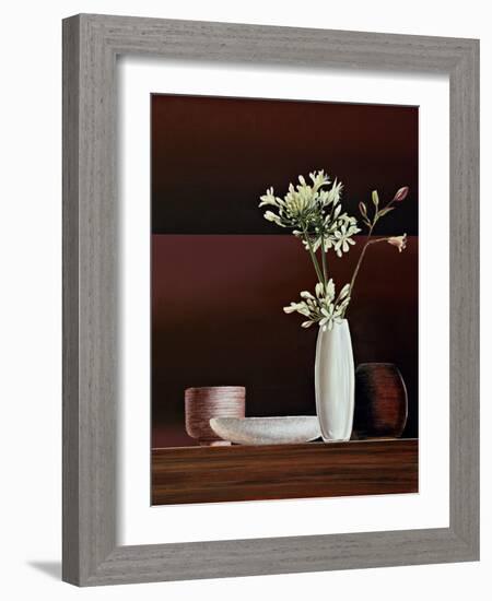 Ikebana II-Yuki Ross-Framed Art Print