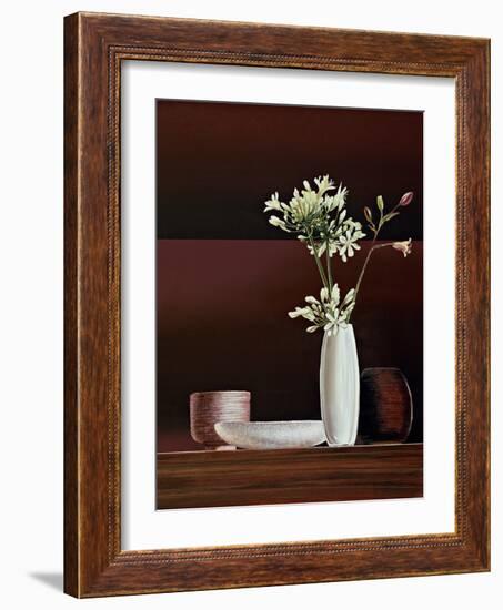 Ikebana II-Yuki Ross-Framed Art Print