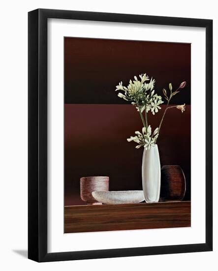 Ikebana II-Yuki Ross-Framed Art Print