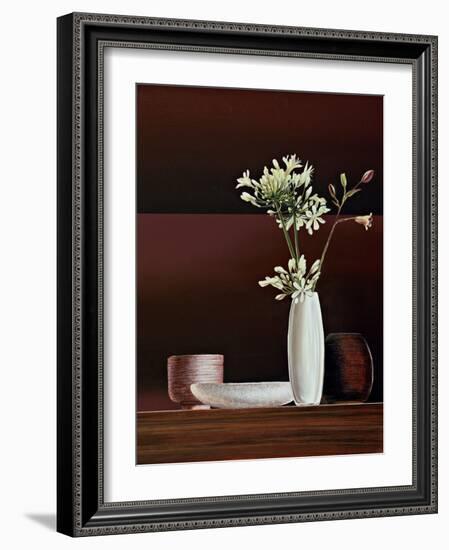 Ikebana II-Yuki Ross-Framed Art Print