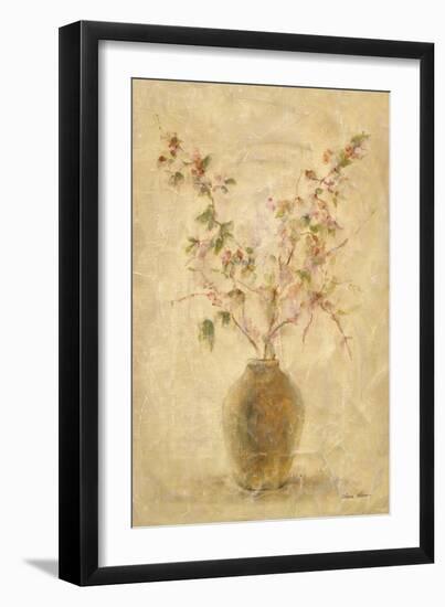Ikebana Pink Blossoms-Cheri Blum-Framed Art Print