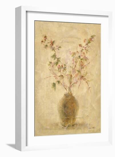 Ikebana Pink Blossoms-Cheri Blum-Framed Art Print