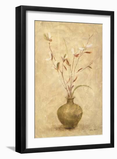Ikebana White Blossoms-Cheri Blum-Framed Art Print