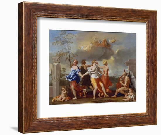 Il Ballo Della Vita Humana (A Dance to the Music of Time), 1638-1640 for Clemens Ix-Nicolas Poussin-Framed Giclee Print