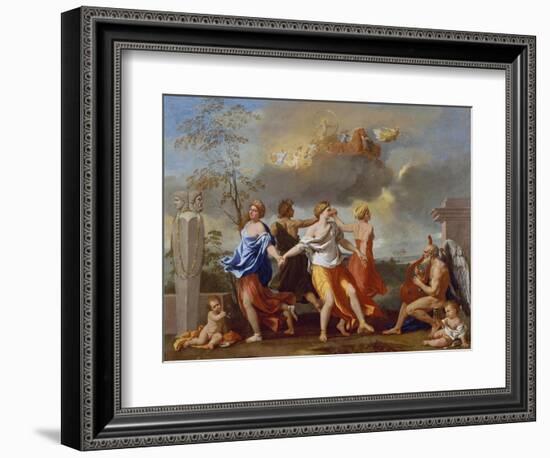 Il Ballo Della Vita Humana (A Dance to the Music of Time), 1638-1640 for Clemens Ix-Nicolas Poussin-Framed Giclee Print