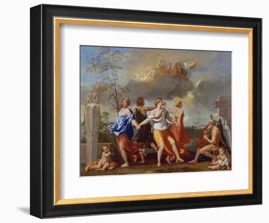 Il Ballo Della Vita Humana (A Dance to the Music of Time), 1638-1640 for Clemens Ix-Nicolas Poussin-Framed Giclee Print