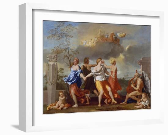 Il Ballo Della Vita Humana (A Dance to the Music of Time), 1638-1640 for Clemens Ix-Nicolas Poussin-Framed Giclee Print