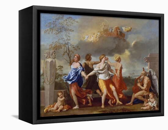 Il Ballo Della Vita Humana (A Dance to the Music of Time), 1638-1640 for Clemens Ix-Nicolas Poussin-Framed Premier Image Canvas