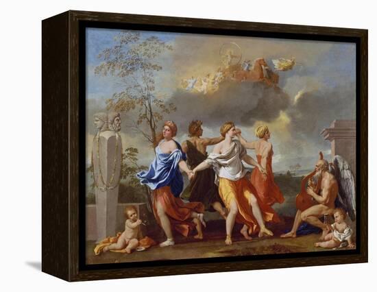 Il Ballo Della Vita Humana (A Dance to the Music of Time), 1638-1640 for Clemens Ix-Nicolas Poussin-Framed Premier Image Canvas