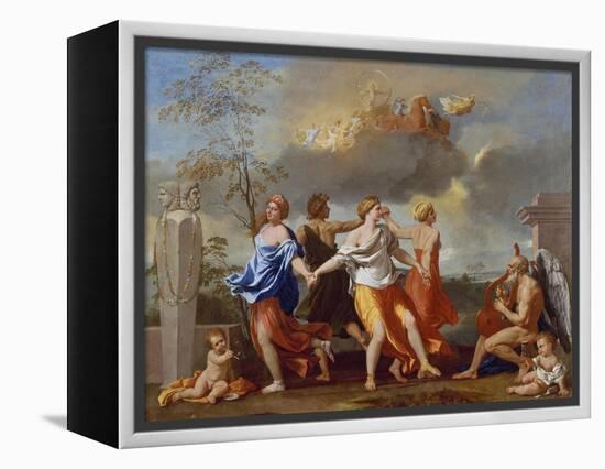 Il Ballo Della Vita Humana (A Dance to the Music of Time), 1638-1640 for Clemens Ix-Nicolas Poussin-Framed Premier Image Canvas