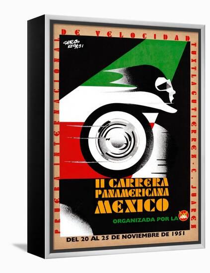 Il Carrera Panamericana Mexico-Carlo Vega-Framed Stretched Canvas