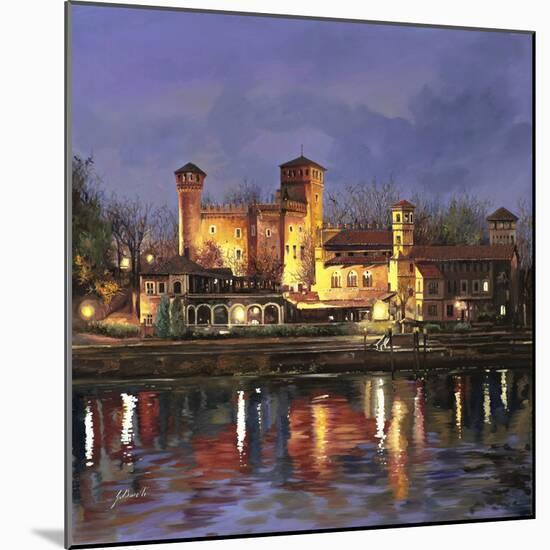 Il Castello Medioevale di Notte-Guido Borelli-Mounted Giclee Print