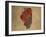 IL Colorful Counties-Red Atlas Designs-Framed Giclee Print