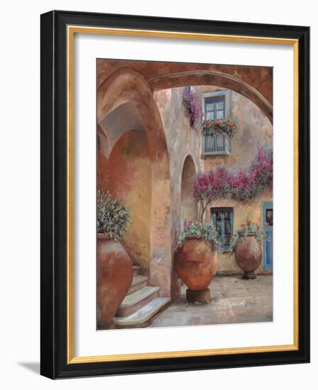 Il Cortile dell'arco-Guido Borelli-Framed Giclee Print