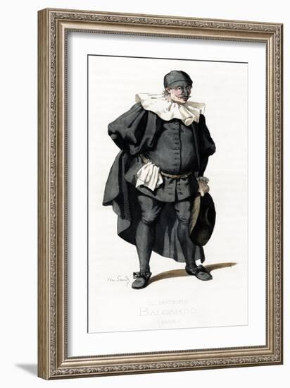 Il Dottore Baloardo costume-Maurice Sand-Framed Giclee Print