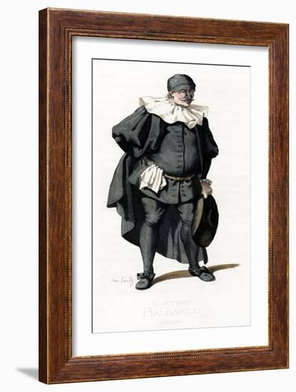 Il Dottore Baloardo costume-Maurice Sand-Framed Giclee Print
