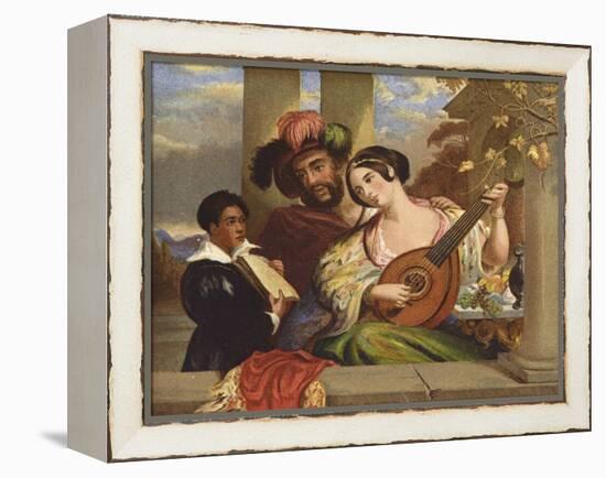 Il Duetto-William Etty-Framed Premier Image Canvas