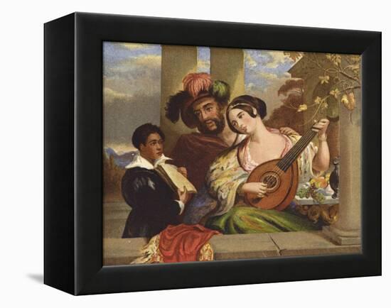 Il Duetto-William Etty-Framed Premier Image Canvas