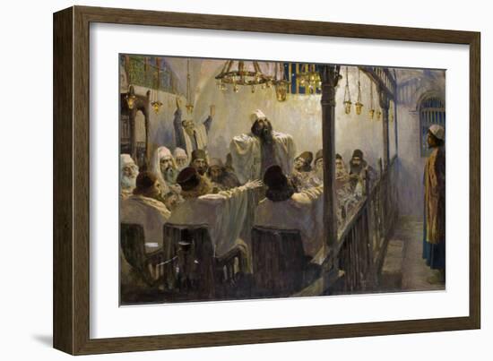 Il Est Coupable De La Mort - He is Guilty of Death! - Polenov, Vasili Dmitrievich (1844-1927) - 190-Vasilij Dmitrievich Polenov-Framed Giclee Print