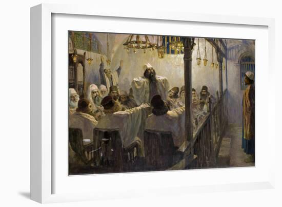 Il Est Coupable De La Mort - He is Guilty of Death! - Polenov, Vasili Dmitrievich (1844-1927) - 190-Vasilij Dmitrievich Polenov-Framed Giclee Print