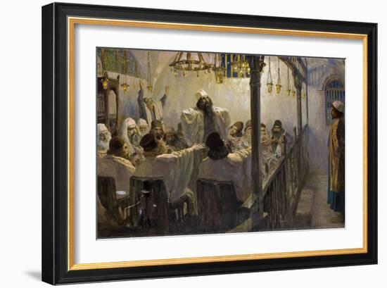 Il Est Coupable De La Mort - He is Guilty of Death! - Polenov, Vasili Dmitrievich (1844-1927) - 190-Vasilij Dmitrievich Polenov-Framed Giclee Print