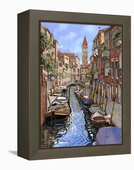 Il Gatto Nero a Venezia-Guido Borelli-Framed Premier Image Canvas