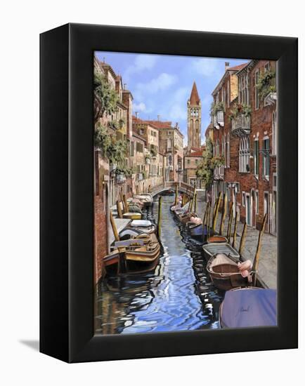 Il Gatto Nero a Venezia-Guido Borelli-Framed Premier Image Canvas