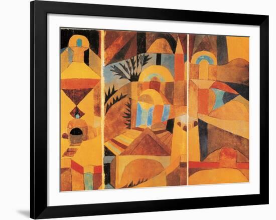 Il Giardino del Tempio-Paul Klee-Framed Art Print