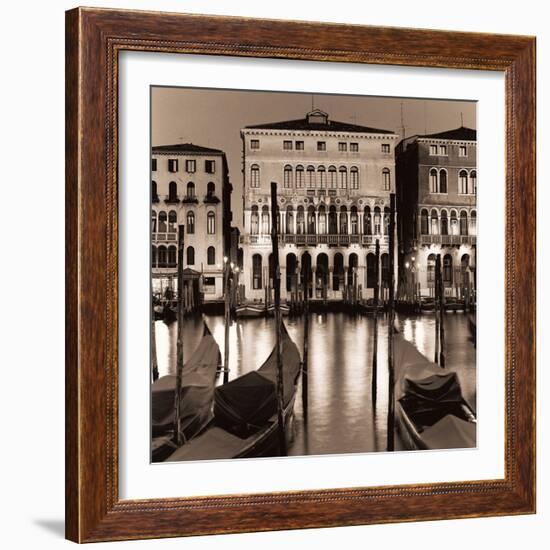 Il Gran Canale di Notte-Alan Blaustein-Framed Art Print