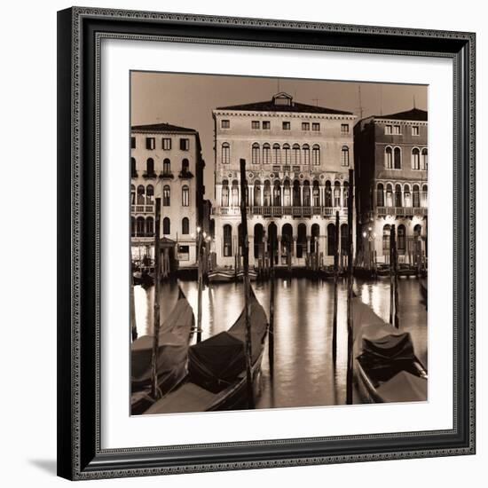 Il Gran Canale di Notte-Alan Blaustein-Framed Art Print