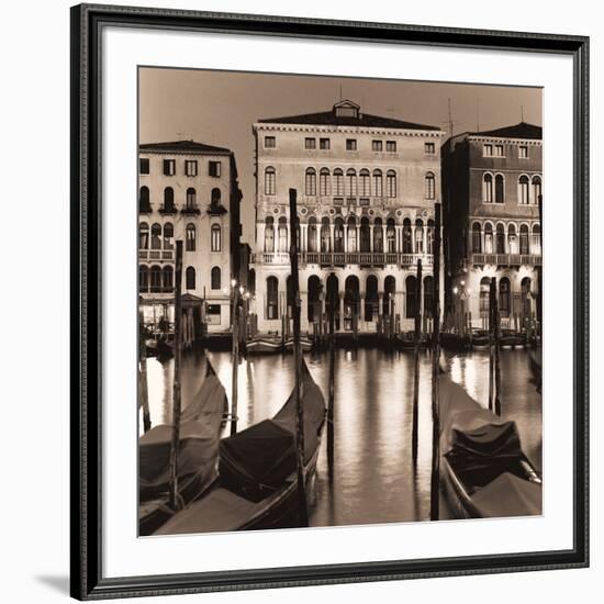 Il Gran Canale di Notte-Alan Blaustein-Framed Premium Photographic Print
