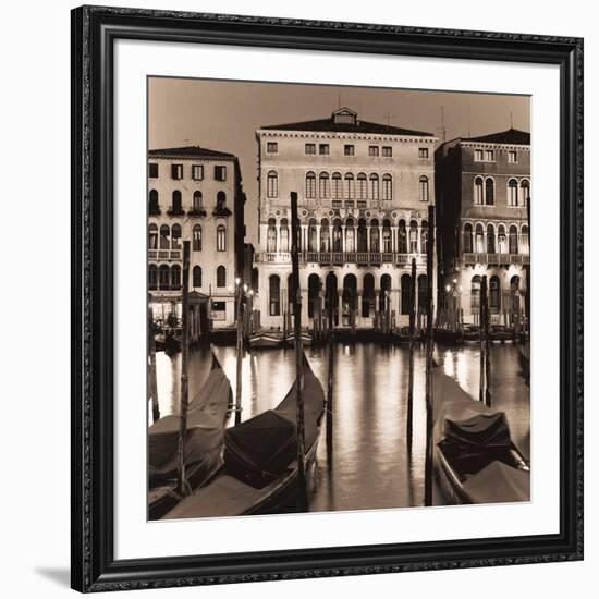 Il Gran Canale di Notte-Alan Blaustein-Framed Premium Photographic Print