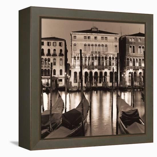 Il Gran Canale di Notte-Alan Blaustein-Framed Stretched Canvas