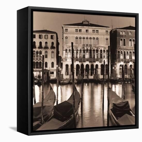 Il Gran Canale di Notte-Alan Blaustein-Framed Stretched Canvas