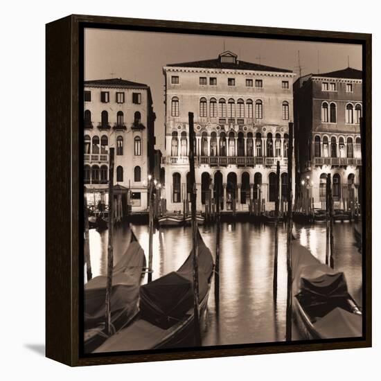 Il Gran Canale di Notte-Alan Blaustein-Framed Stretched Canvas
