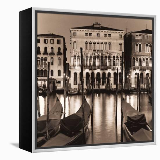 Il Gran Canale di Notte-Alan Blaustein-Framed Stretched Canvas