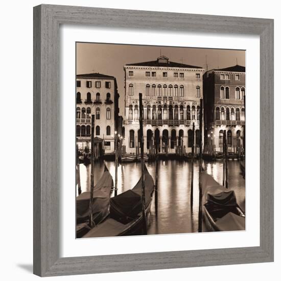 Il Gran Canale di Notte-Alan Blaustein-Framed Photographic Print