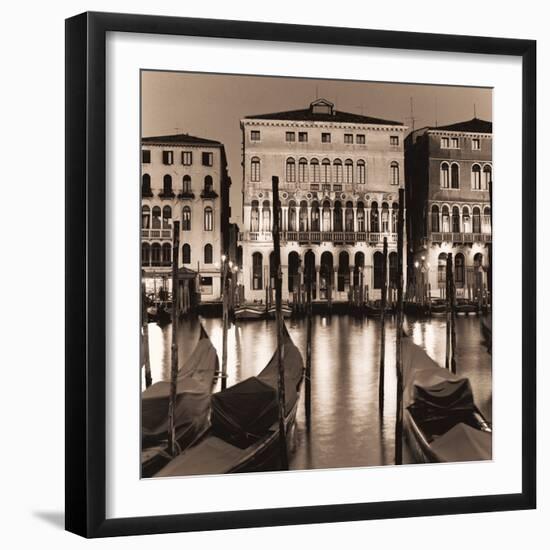 Il Gran Canale di Notte-Alan Blaustein-Framed Photographic Print