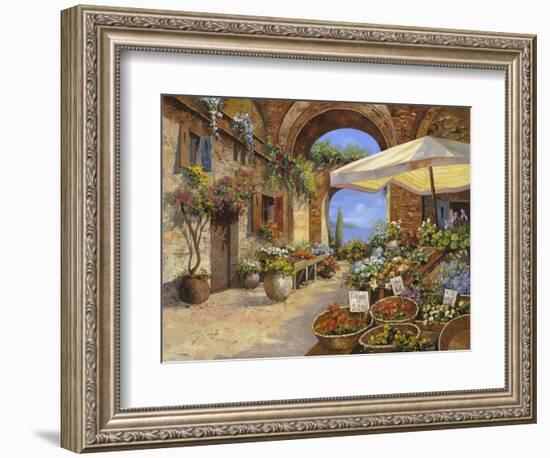 Il Mercato del Lago-Guido Borelli-Framed Giclee Print